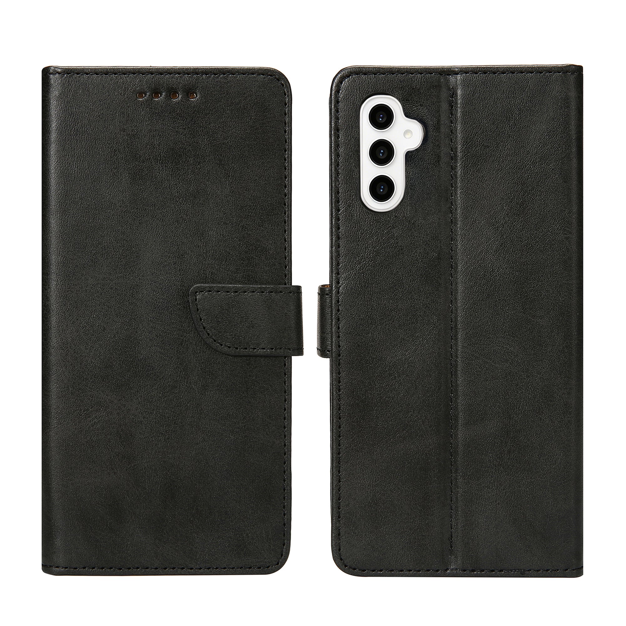 Rixus Bookcase For Samsung Galaxy S23 FE Black