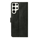 Rixus Bookcase For Samsung Galaxy S23 Ultra Black