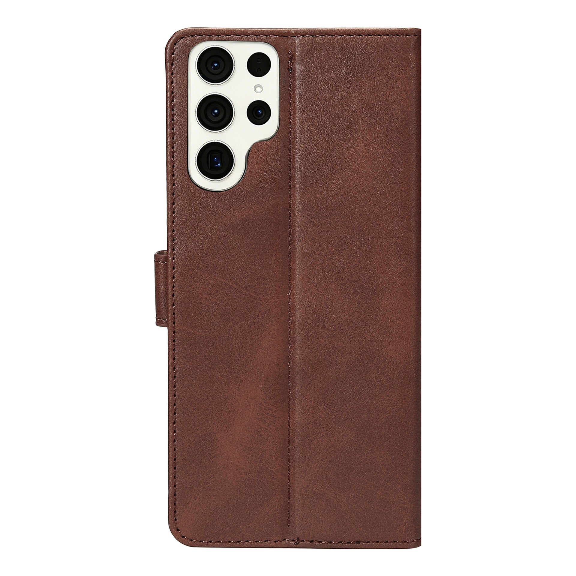 Rixus Bookcase For Samsung Galaxy S23 Ultra Brown