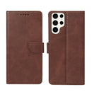Rixus Bookcase For Samsung Galaxy S23 Ultra Brown