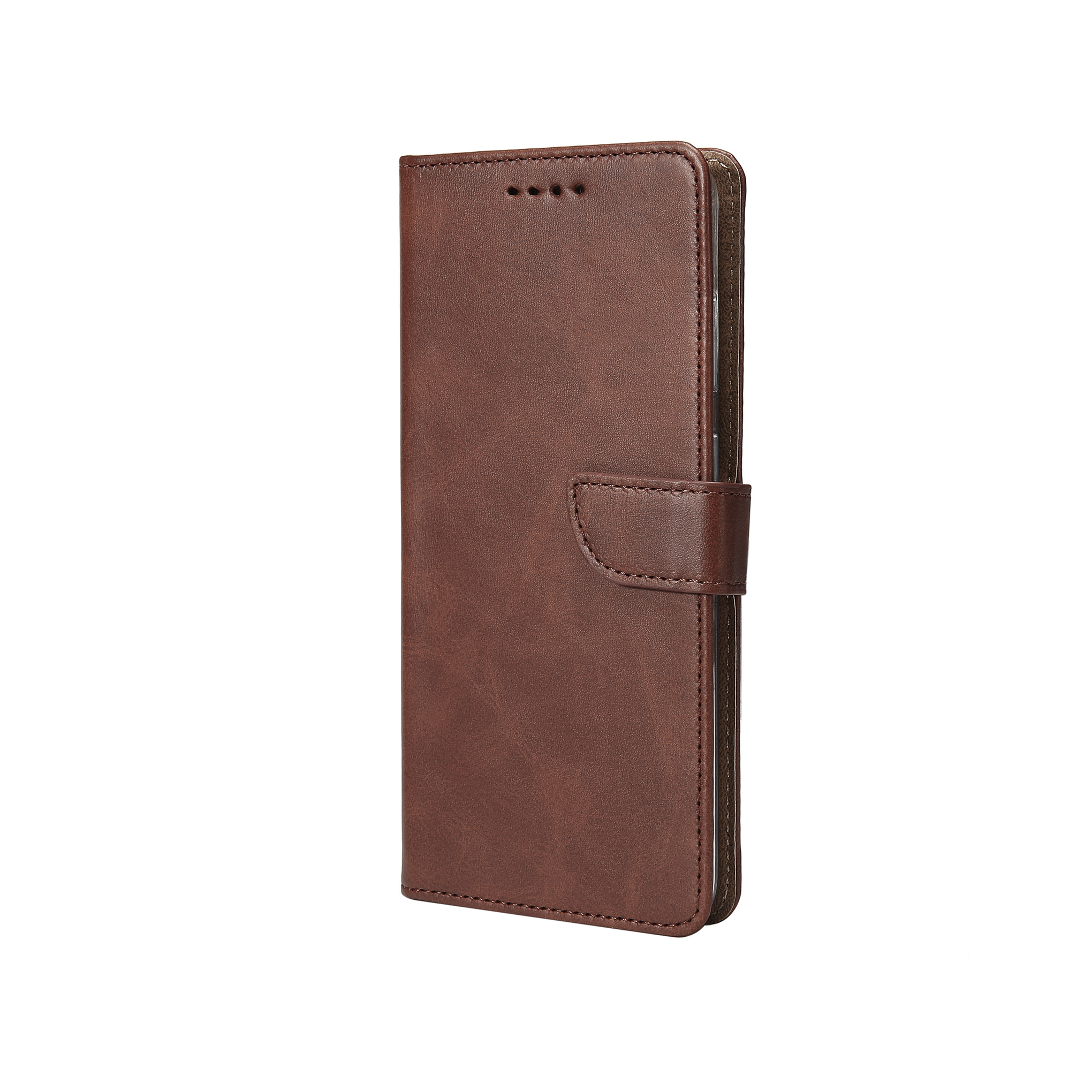 Rixus Bookcase For Samsung Galaxy S21 FE 5G Brown