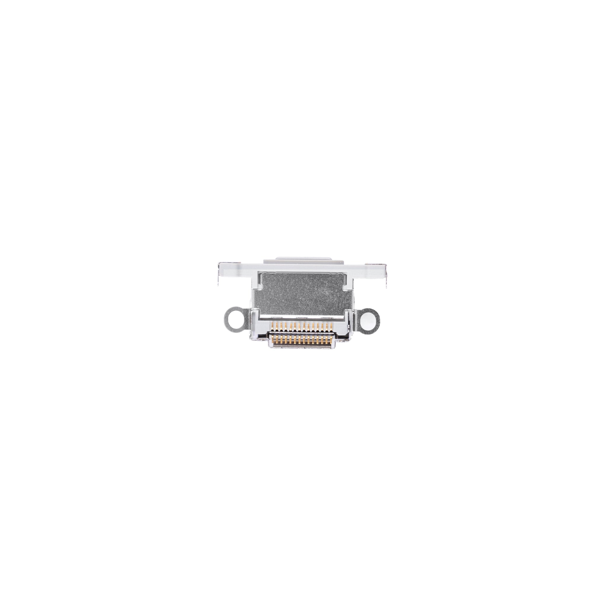 For Apple iPhone 15 Pro, 15 Pro Max System Charging Port White Titanium Pulled