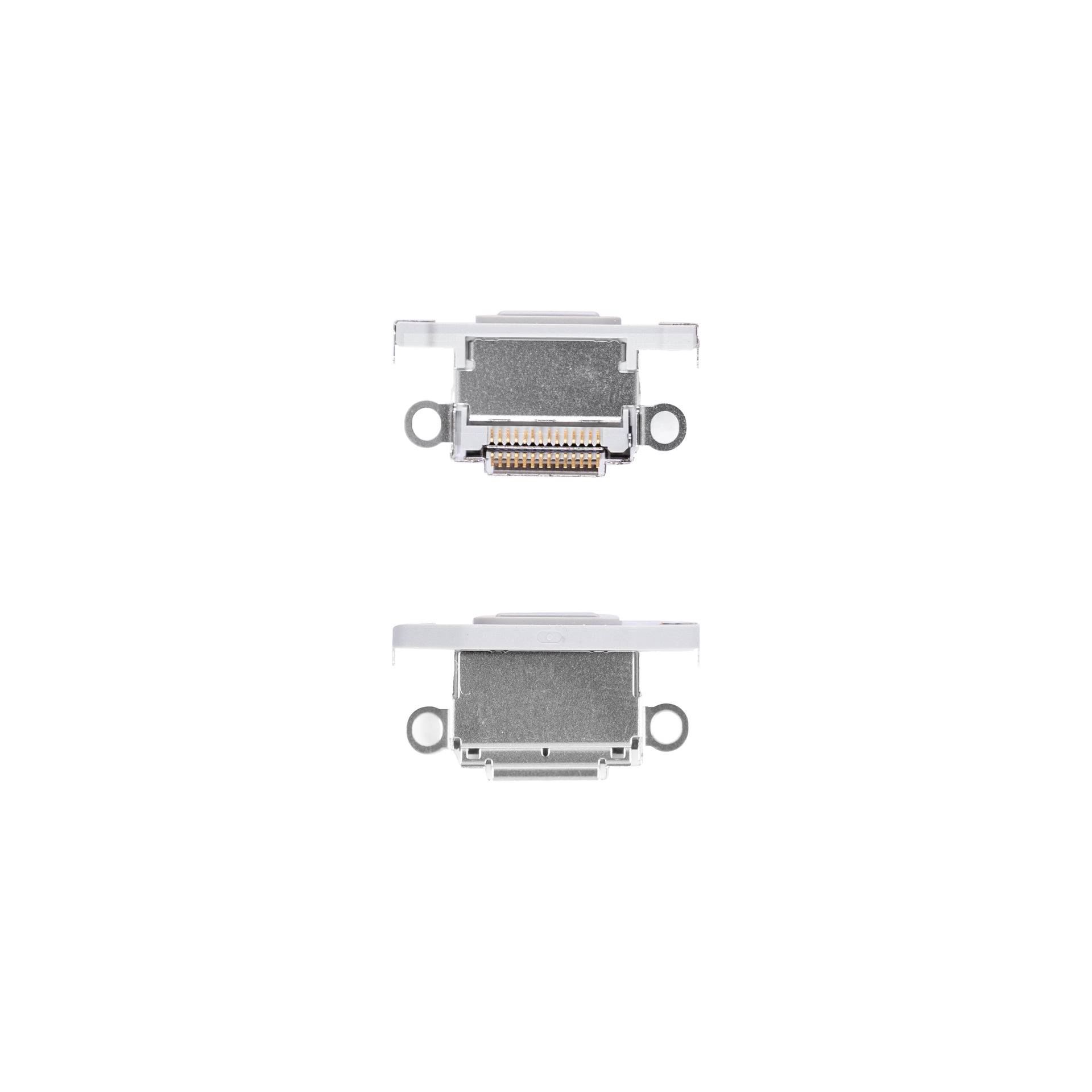 For Apple iPhone 15 Pro, 15 Pro Max System Charging Port White Titanium Pulled