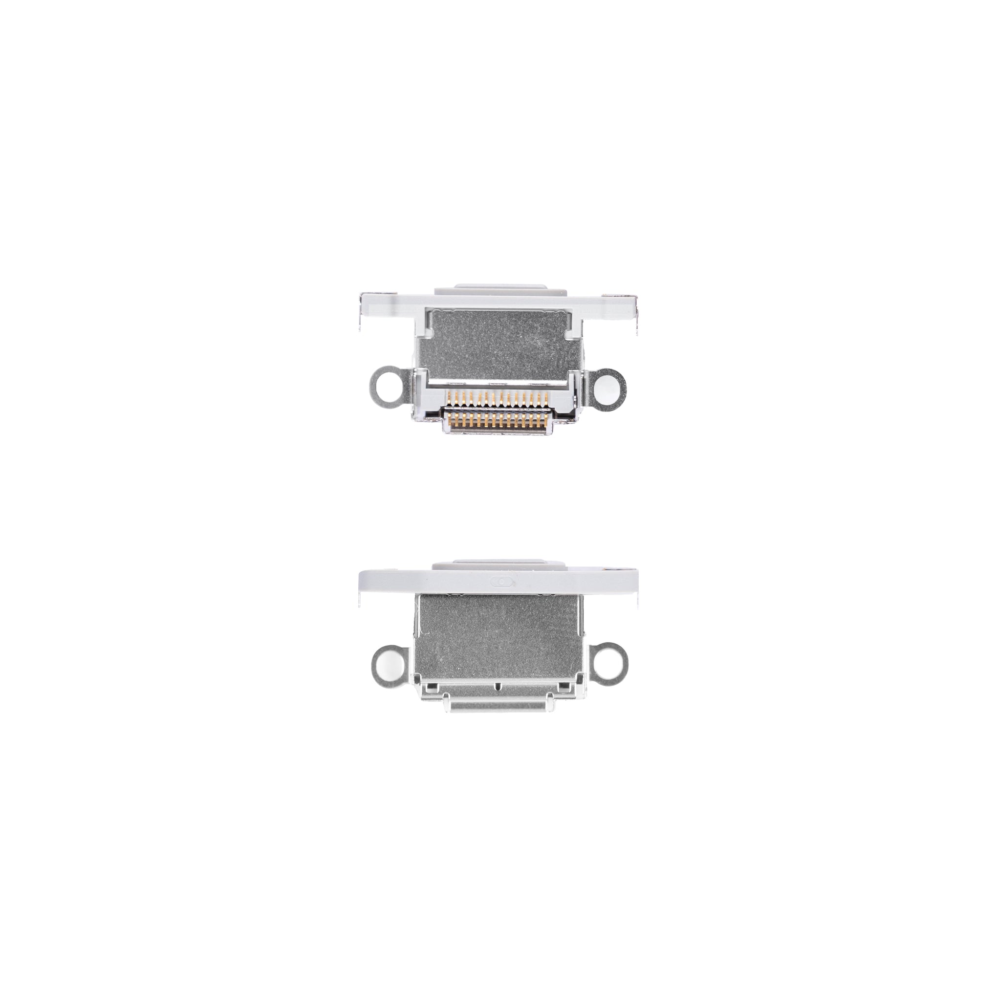For Apple iPhone 15 Pro, 15 Pro Max System Charging Port White Titanium Pulled