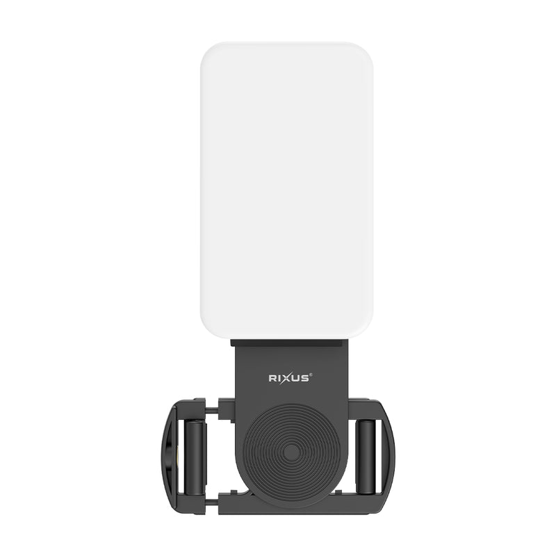 Rixus RXLG46 Selfie Light With Clip For Photography, Tiktok, Vlog, Video Black