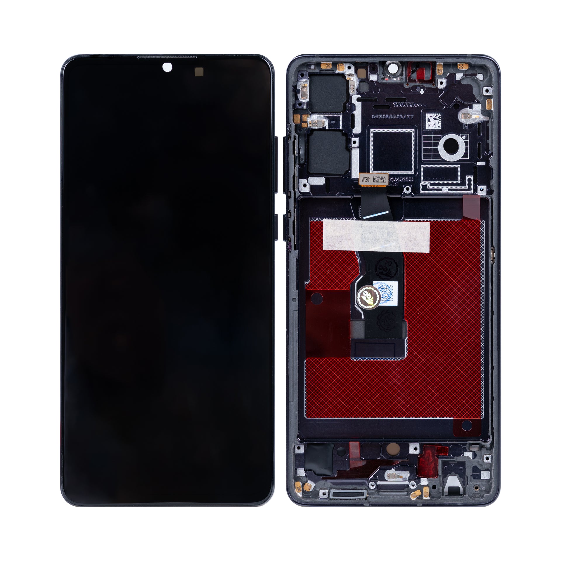 Huawei P30 Display And Digitizer With Frame Black OEM
