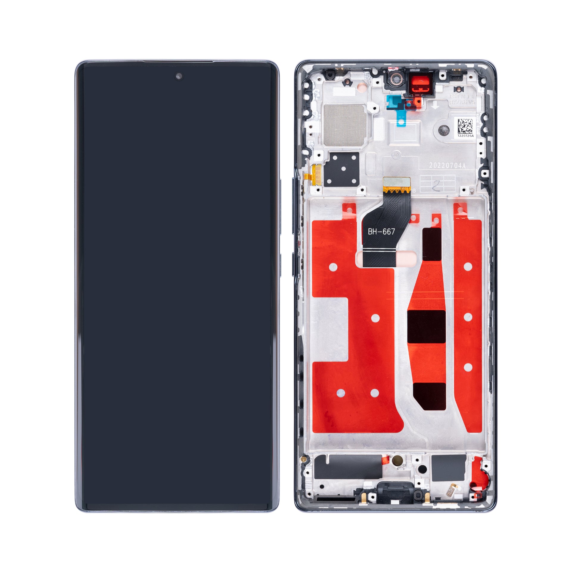 Honor 70 Display And Digitizer With Frame Midnight Black OEM