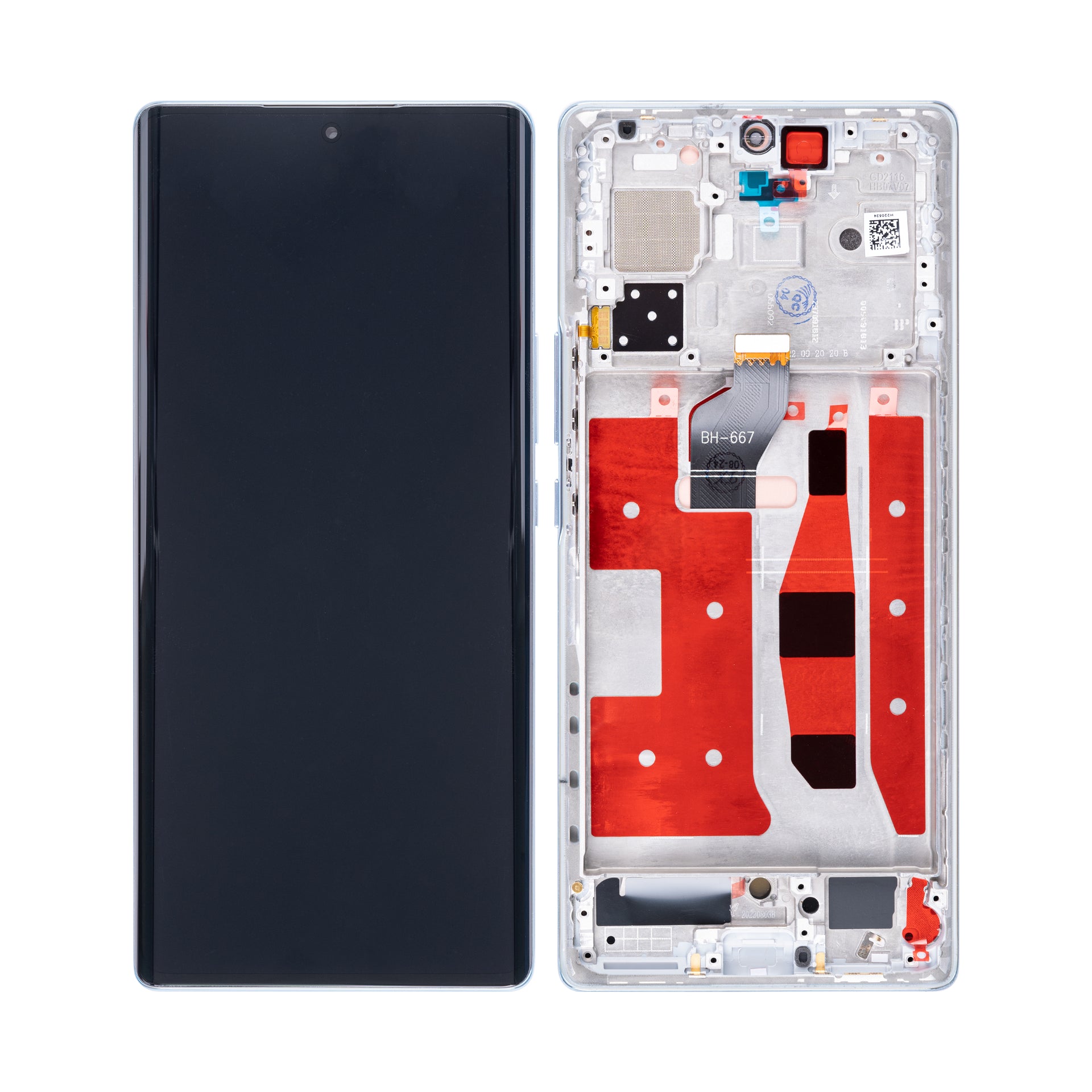 Honor 70 Display And Digitizer With Frame Icelandic Frost OEM