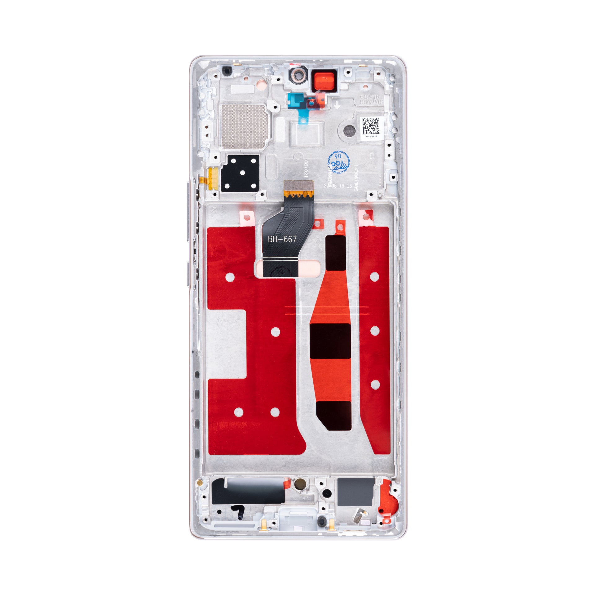 Honor 70 Display And Digitizer With Frame Crystal Silver OEM