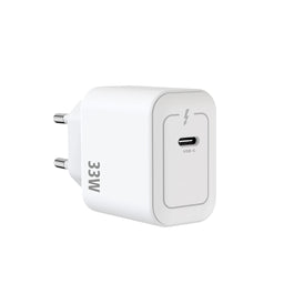 Rixus RXHC33 GaN USB-C Power Adapter 33W White