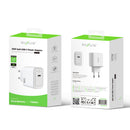 Rixus RXHC33 GaN USB-C Power Adapter 33W White