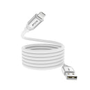 Rixus RXUC59AL Magnetic Charging Cord USB-A To Lightning Connector 1m 10W White