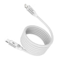 Rixus RXUC59L Magnetic Charging Cord USB-C To Lightning 1m 30W White