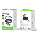 Rixus RXUC61AL Magnetic Charging Cord USB-A To Lightning 1m 10W Black