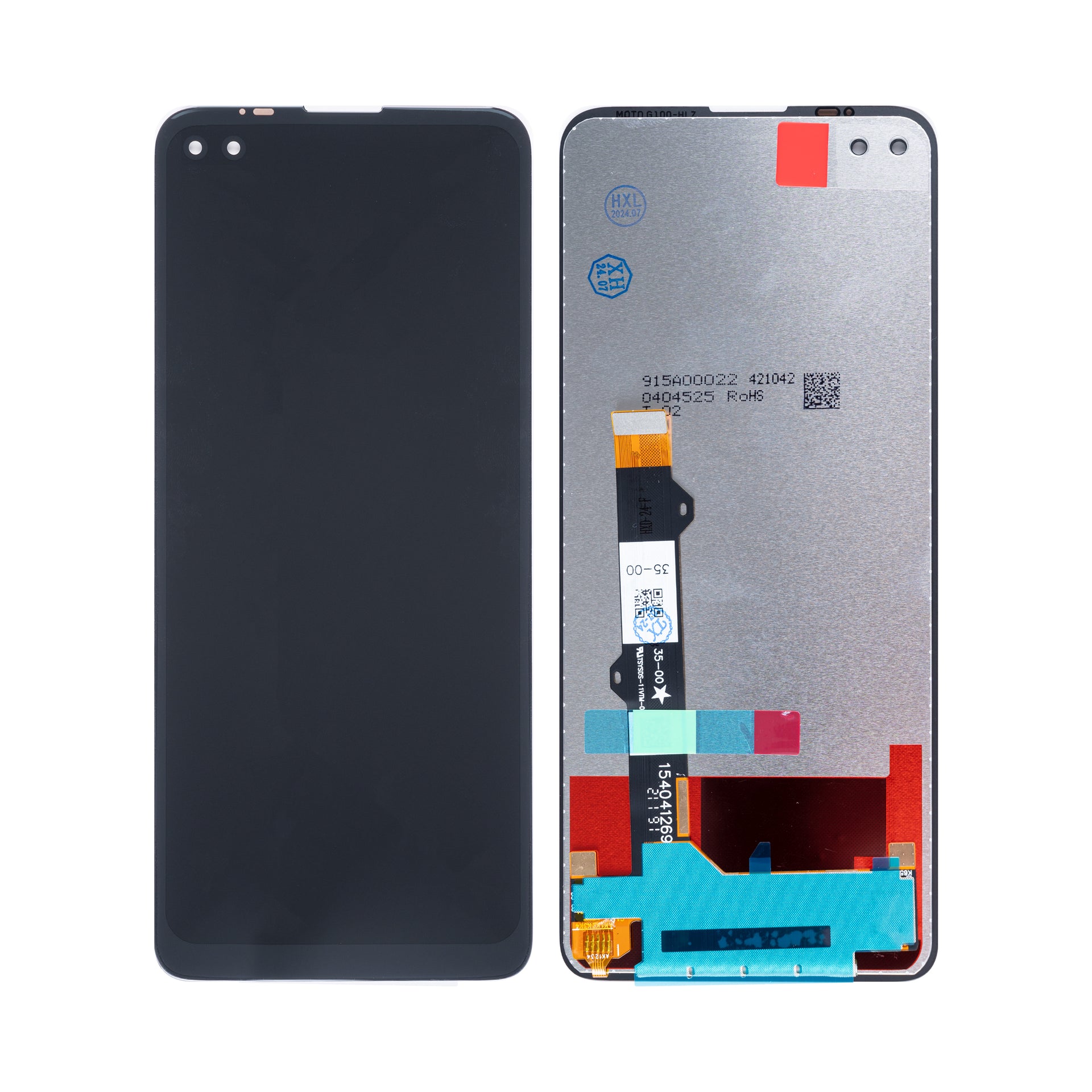 Motorola Moto G 5G Plus Display And Digitizer Without Frame Black OEM