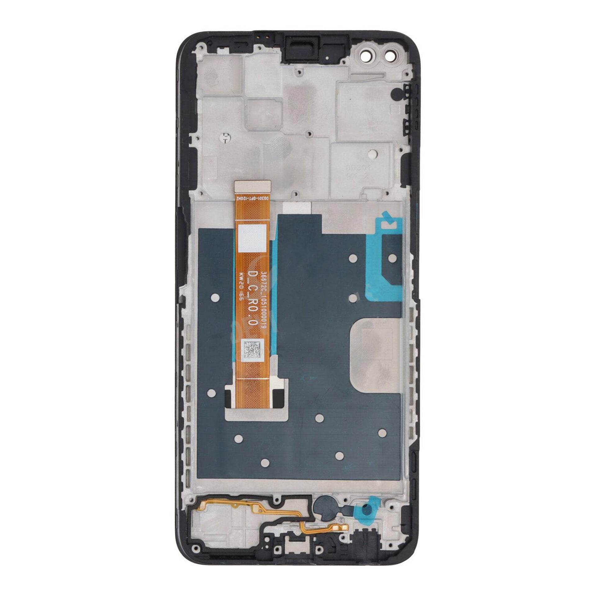 Oppo Reno 4Z 5G Display And Digitizer With Frame Black OEM