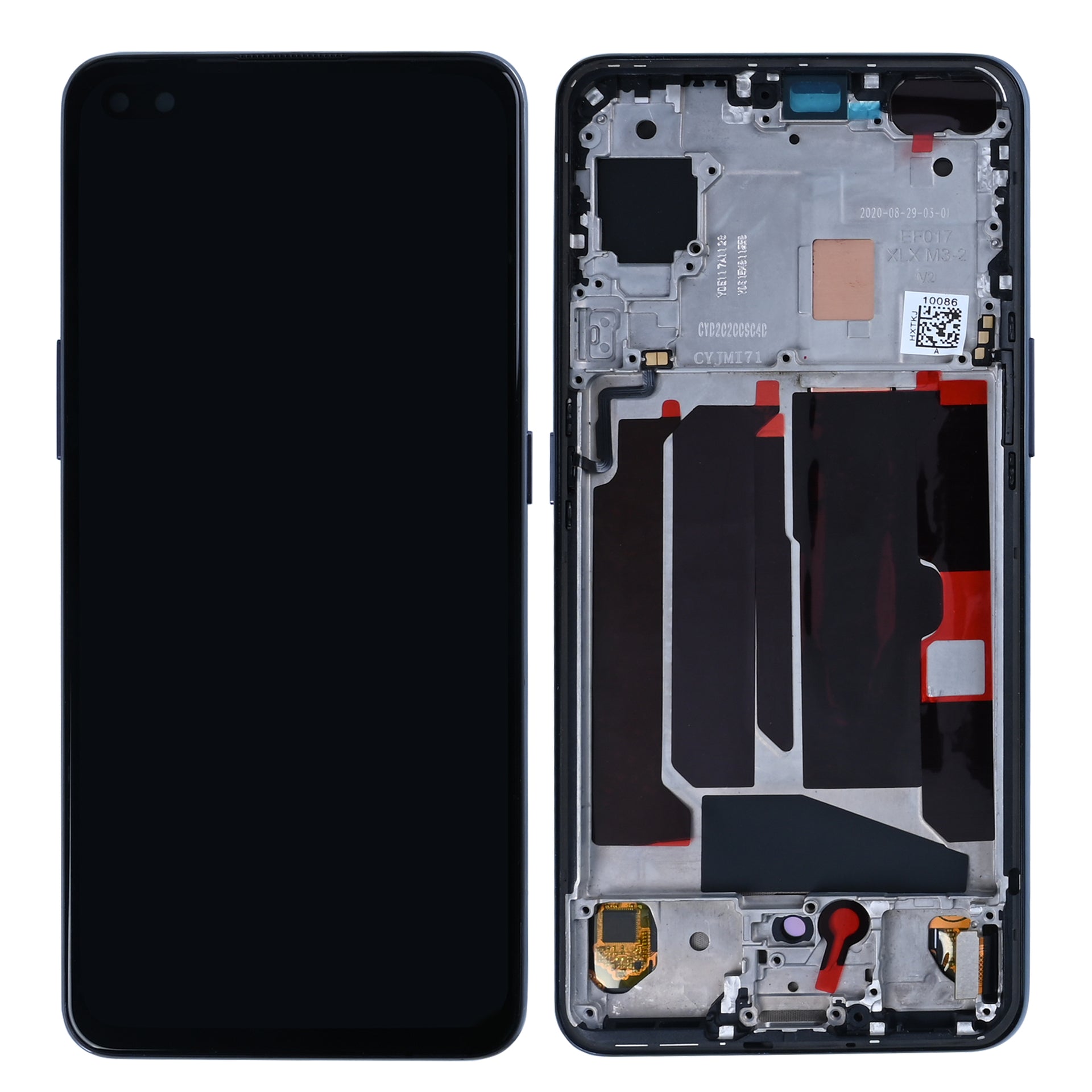 OnePlus Nord Display And Digitizer With Frame Black OEM