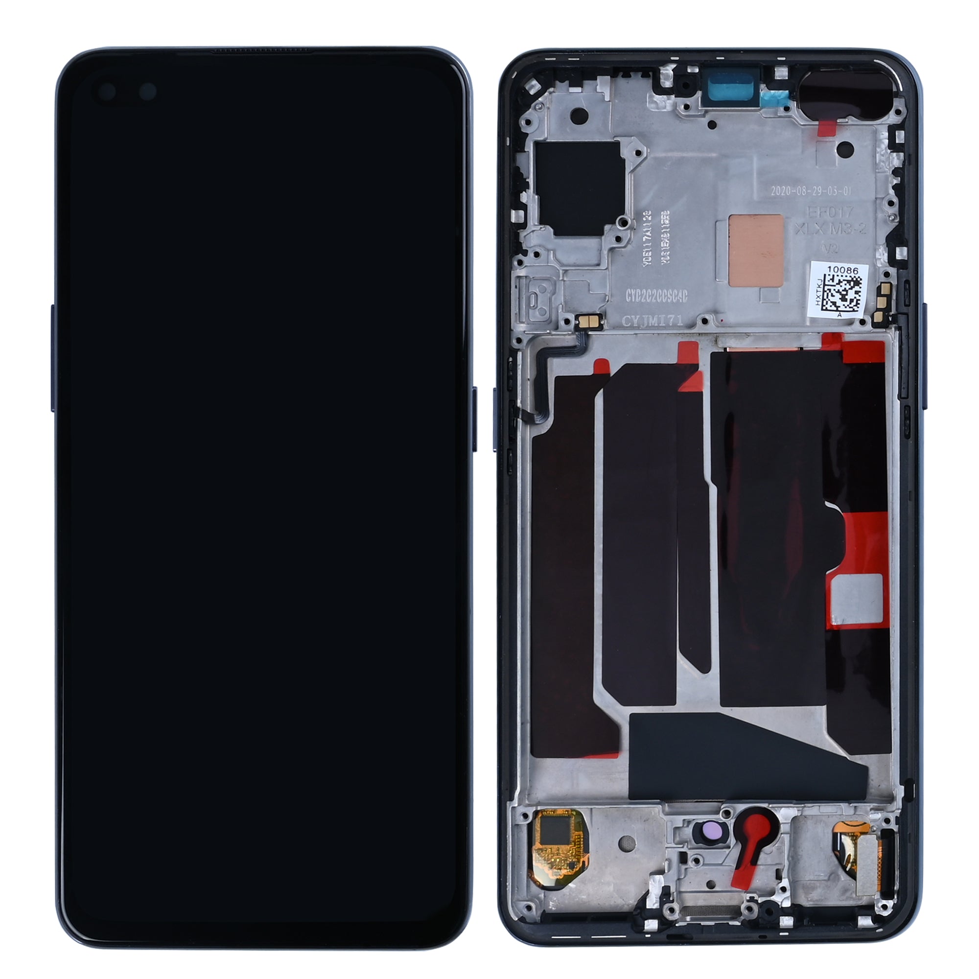 OnePlus Nord Display And Digitizer With Frame Black OEM