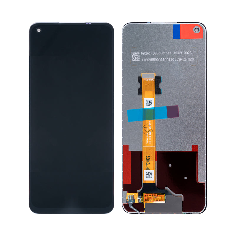 Oppo A53 5G, A72 5G, A73 5G, Realme 7 5G Display And Digitizer Without Frame Black OEM