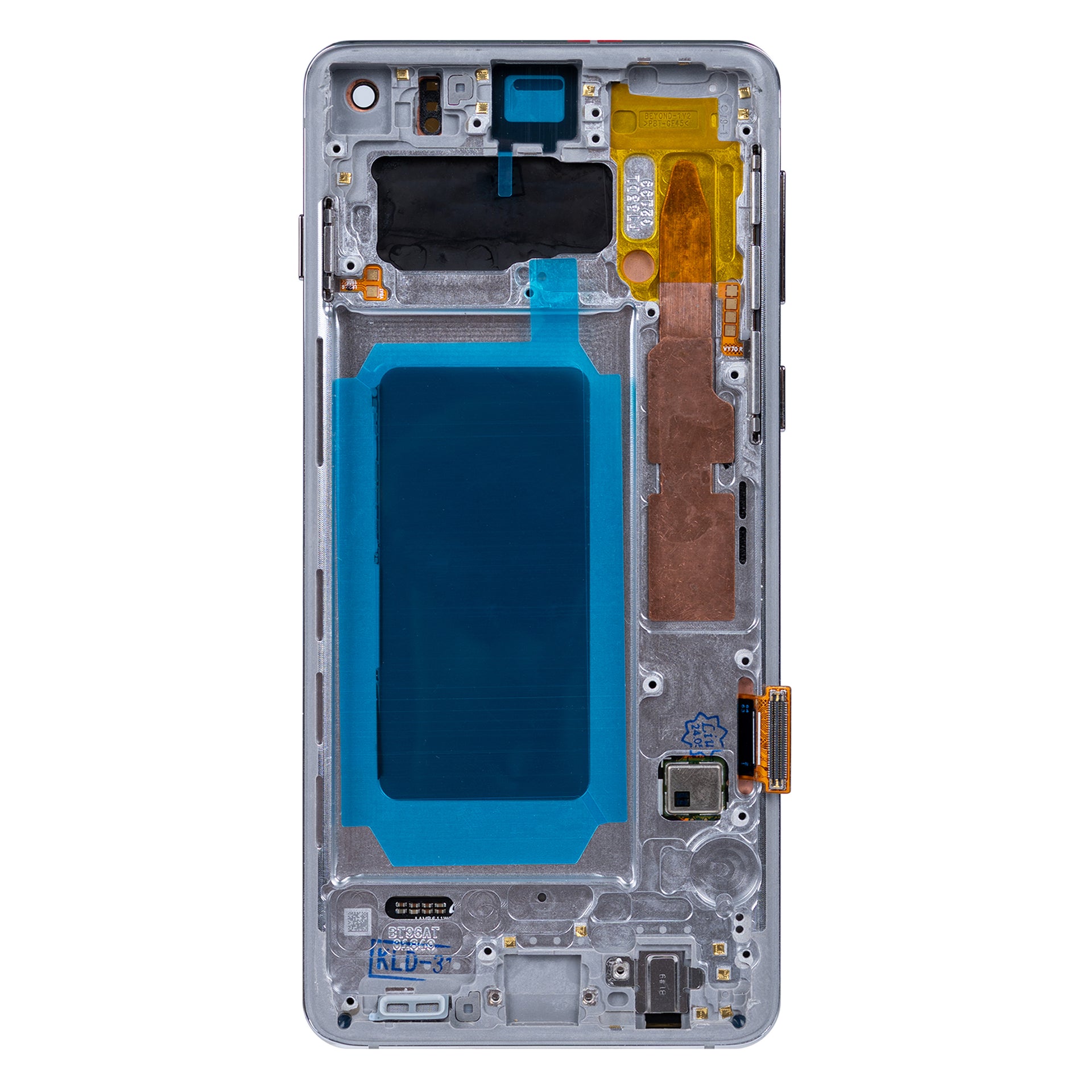 Samsung Galaxy S10 G973F Display And Digitizer With Frame Prism White Refurbished