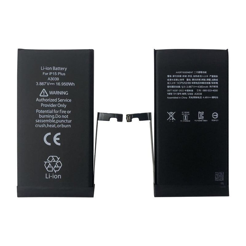 For iPhone 15 Plus Battery with ZY-Chip