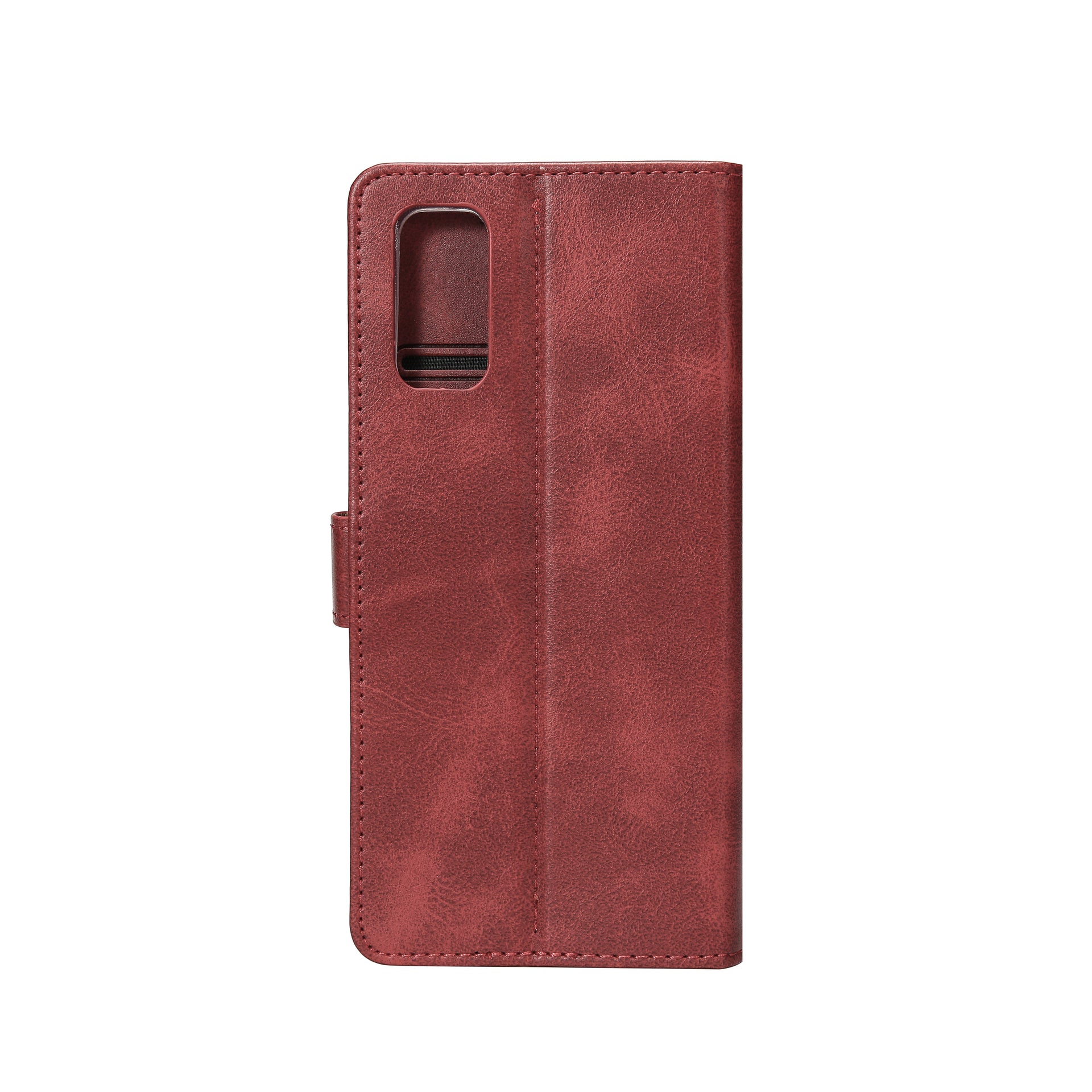 Rixus Bookcase For Samsung Galaxy S20 FE Dark Red