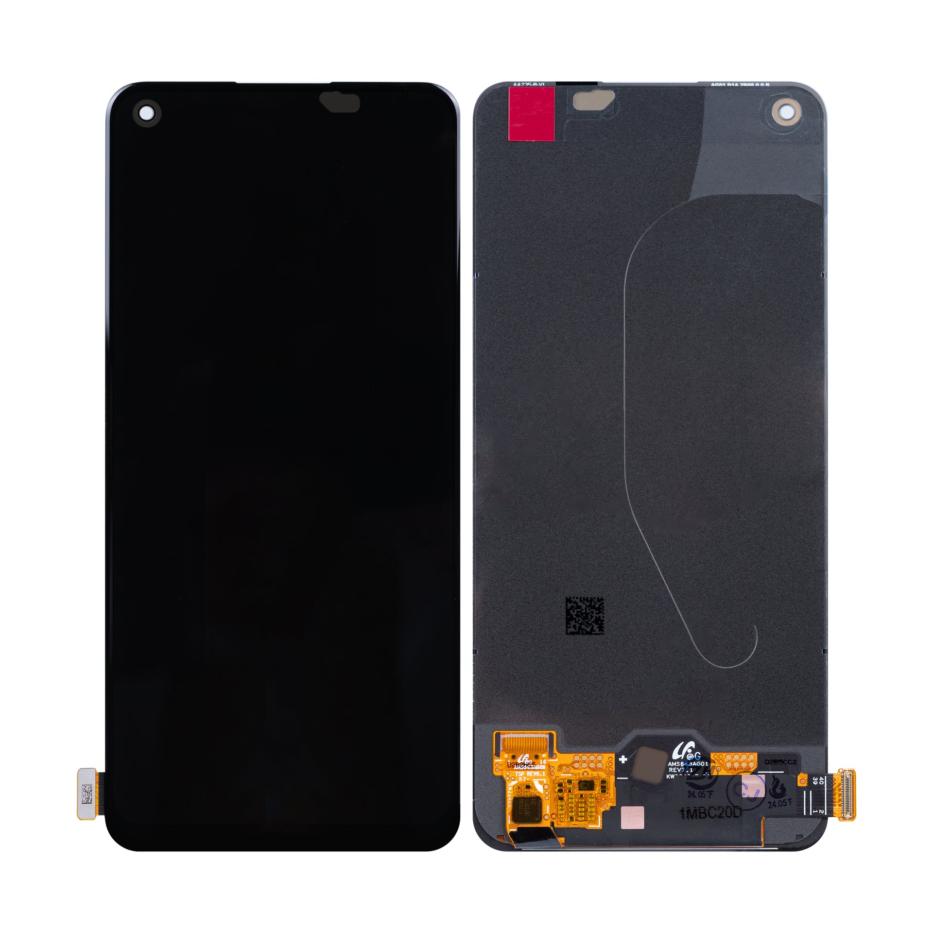 Oppo Reno8 T 4G Display And Digitizer Without Frame Black OEM