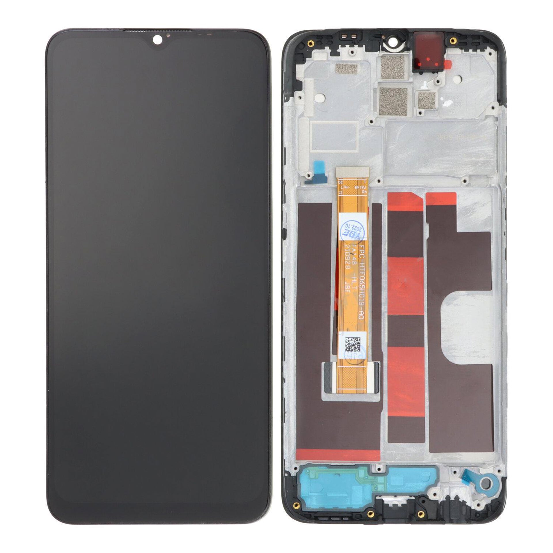 Oppo A9 (2020) Display And Digitizer With Frame Black OEM