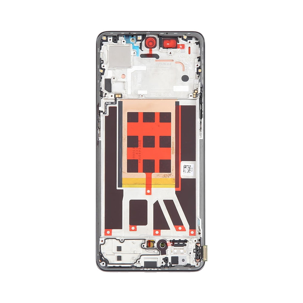 Oppo Reno9, Reno9 Pro Display And Digitizer With Frame Black OEM