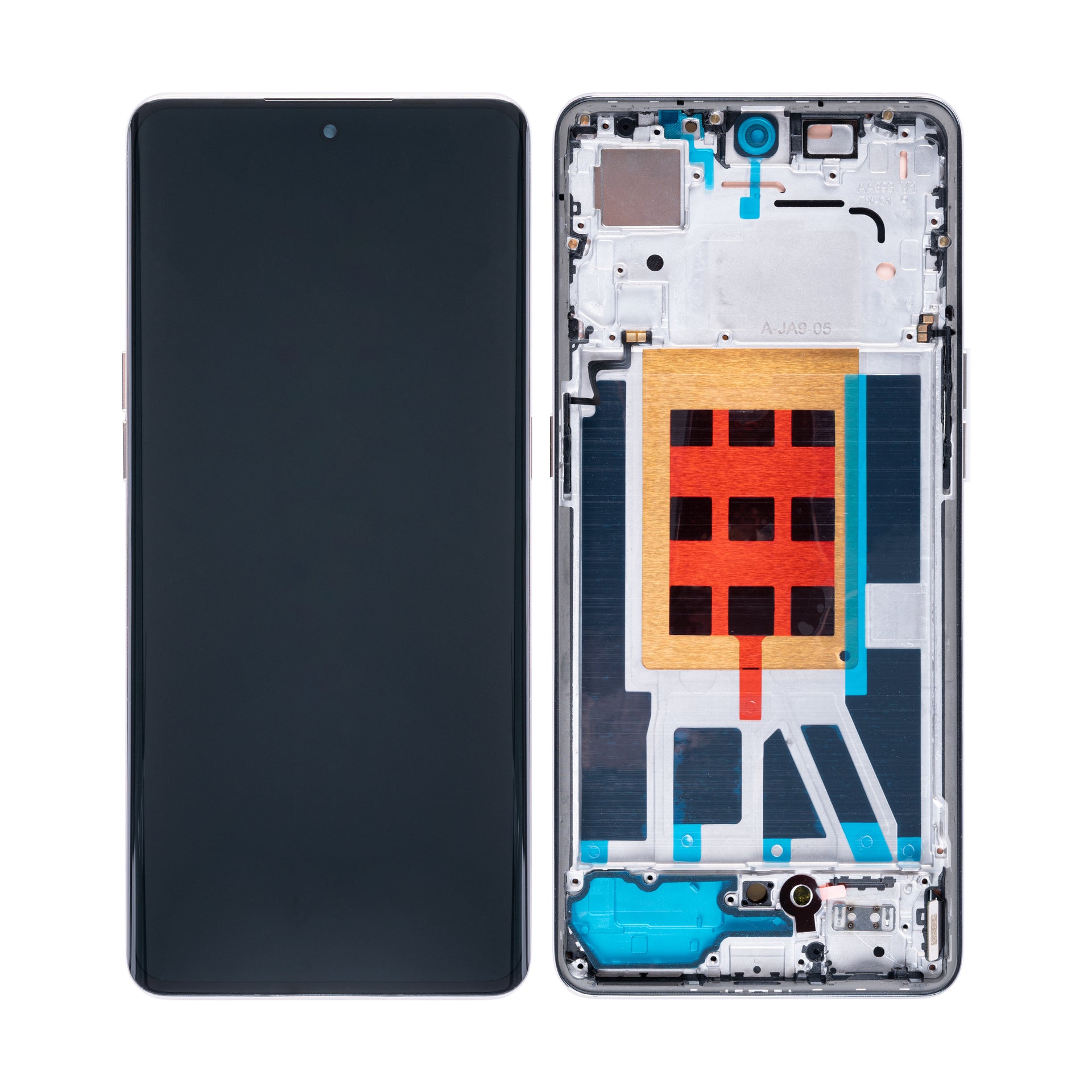 Oppo Reno9, Reno9 Pro Display And Digitizer With Frame Gold OEM