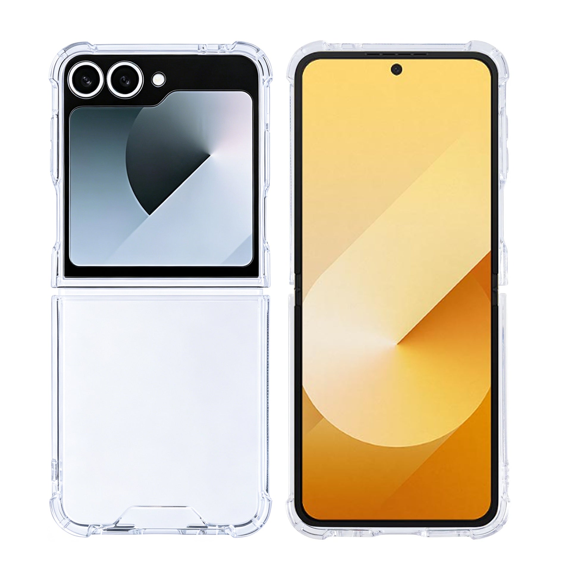 Rixus Anti-Burst Case For Samsung Galaxy Z Flip6 Clear