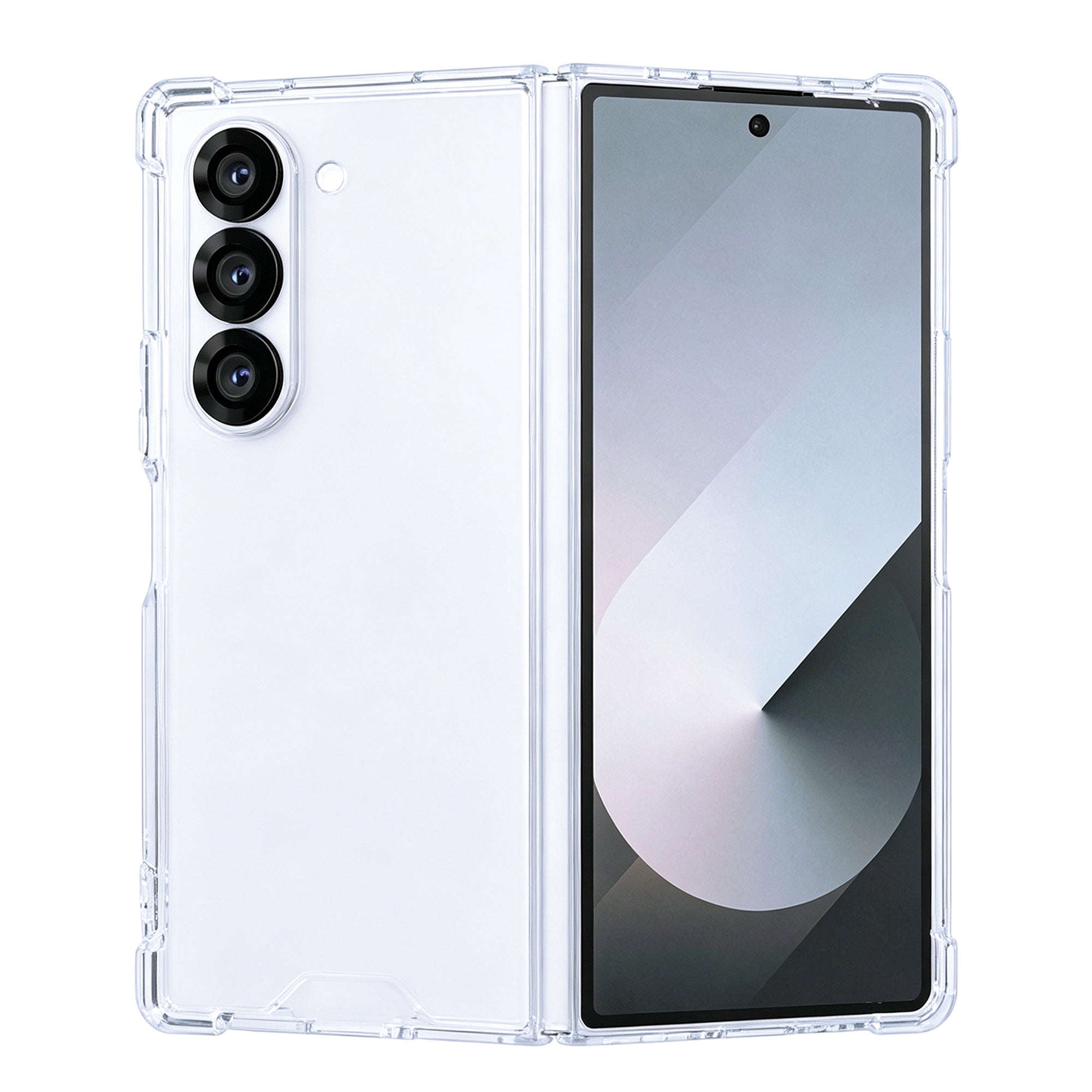 Rixus Anti-Burst Case For Samsung Galaxy Z Fold6 Clear