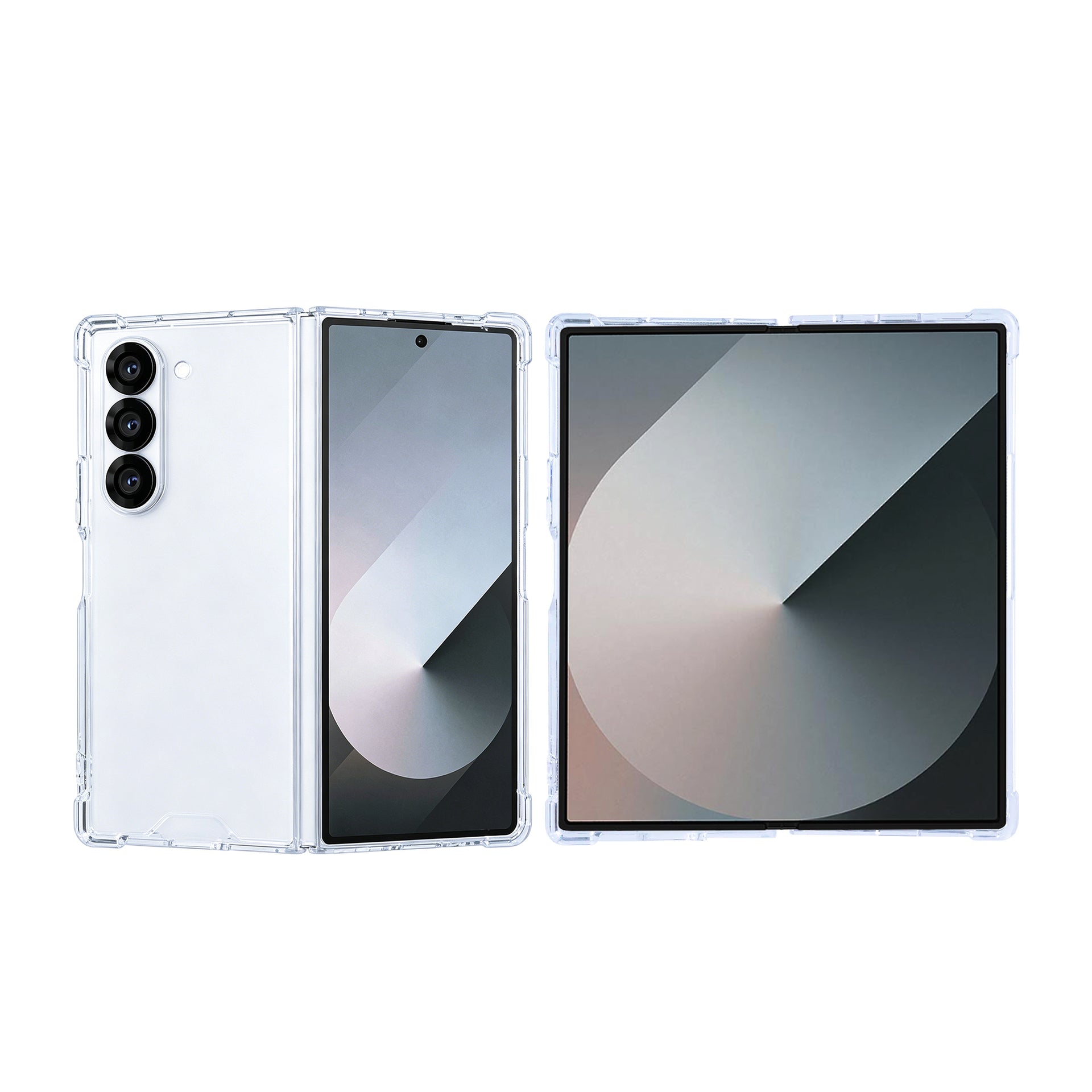 Rixus Anti-Burst Case For Samsung Galaxy Z Fold6 Clear