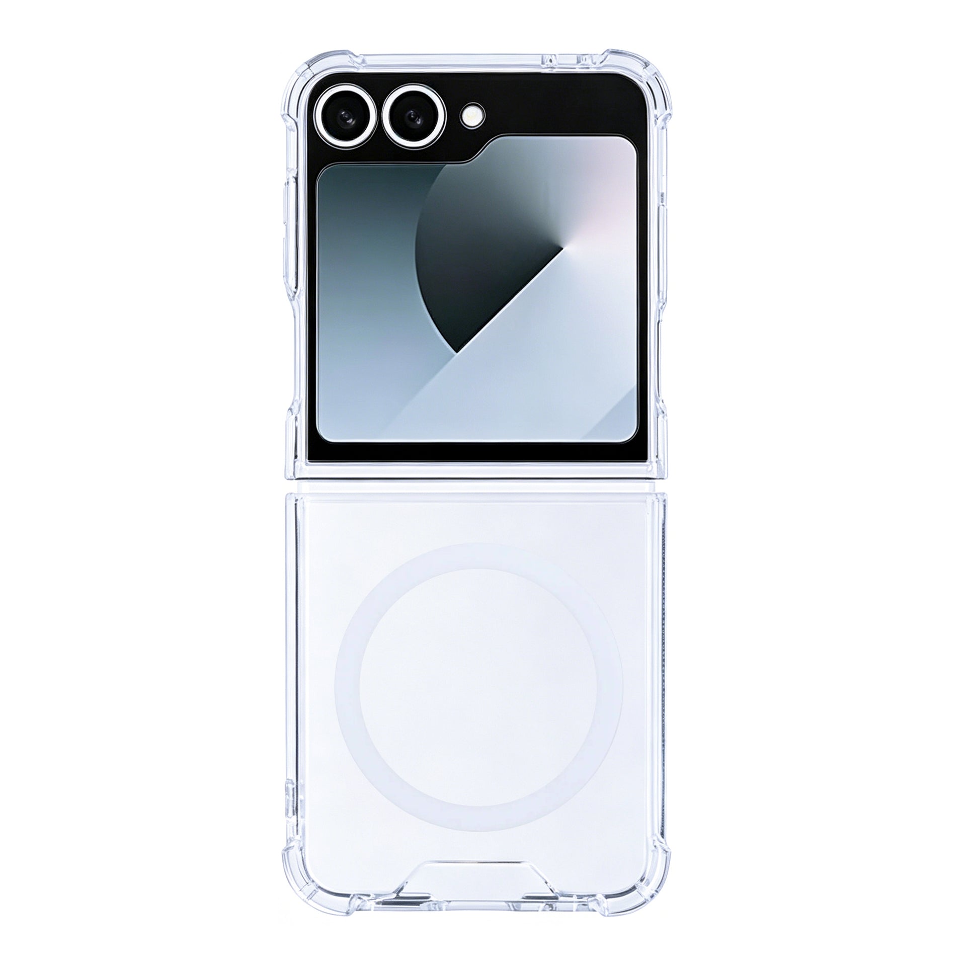 Rixus Anti-Burst Case With MagSafe Compatible For Samsung Galaxy Z Flip6 Transparent