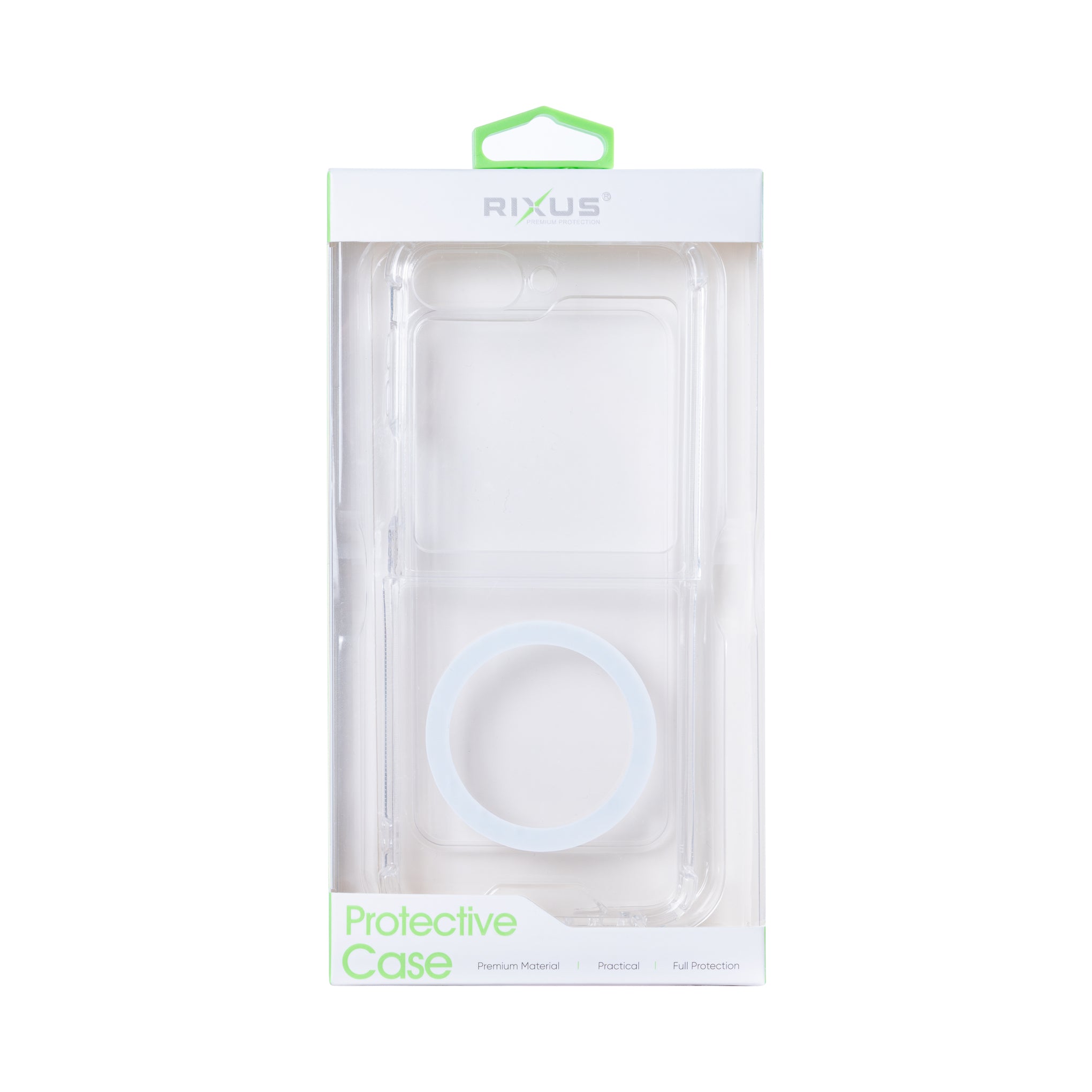 Rixus Anti-Burst Case With MagSafe Compatible For Samsung Galaxy Z Flip6 Transparent