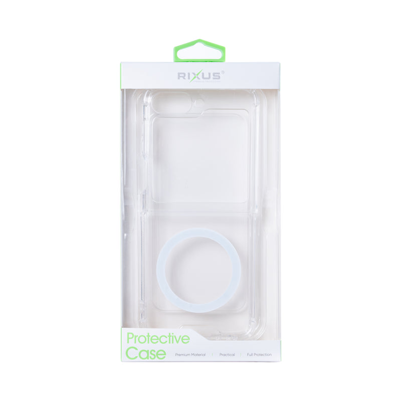 Rixus Anti-Burst Case With MagSafe For Samsung Galaxy Z Flip6 Transparent