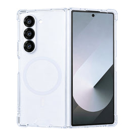 Rixus Anti-Burst Case With MagSafe Compatible For Samsung Galaxy Z Fold6 Transparent
