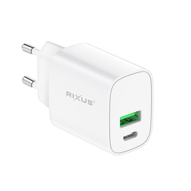 Rixus RX90S Adaptive Fast Charger QC 3.0 + PD 20W (Counter Display)