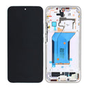 Xiaomi 14 Display And Digitizer With Frame White Service Pack