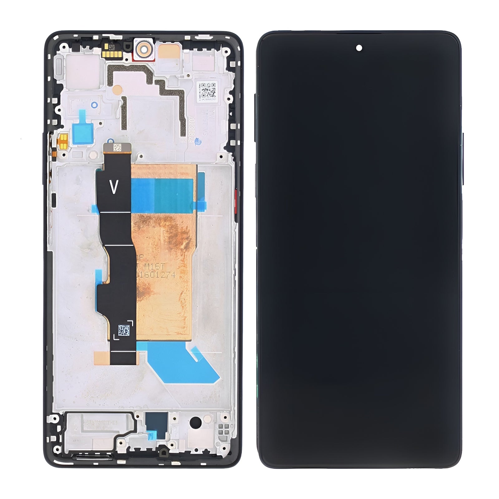 Xiaomi Poco F5 5G, Redmi Note 12 Turbo 5G Display And Digitizer With Frame Black Service Pack