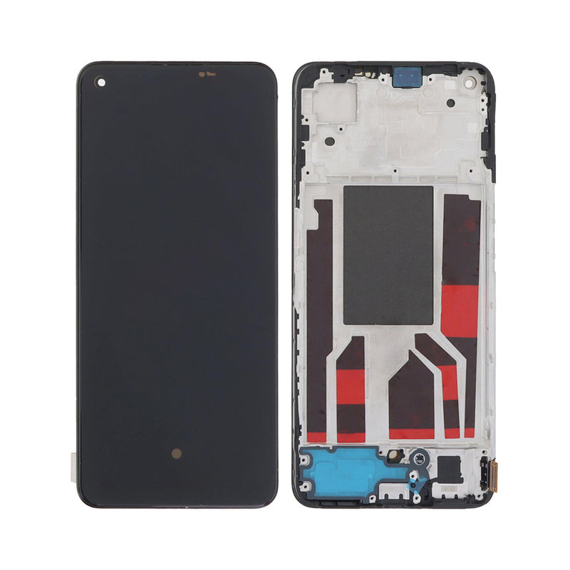 Oppo Reno8 5G (CPH2359) Display And Digitizer With Frame Black OEM