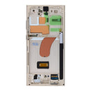 Samsung Galaxy S23 Ultra S918B Display And Digitizer With Frame Cream Pre-Assembled