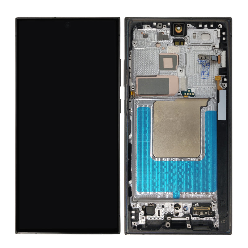 Samsung Galaxy S24 Ultra S928B Display And Digitizer Titanium Black Assembled