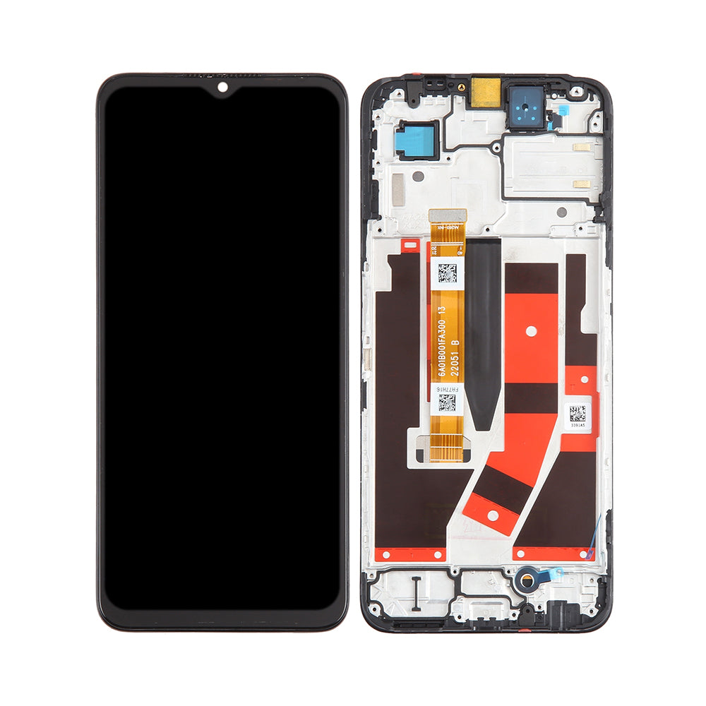 Oppo K10 5G Display And Digitizer With Frame Black OEM