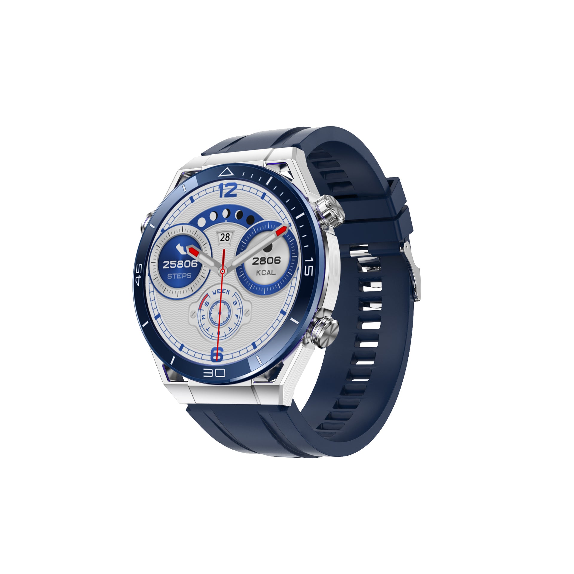 DTNO 1 DT Ultra Mate Smart Watch Silver, Blue
