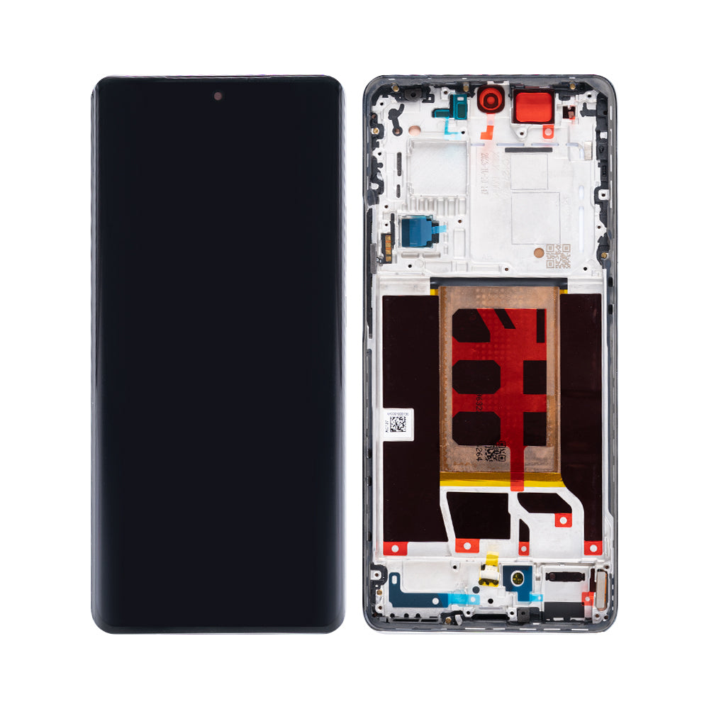 Oppo Reno11 Pro Display And Digitizer With Frame Pearl White OEM