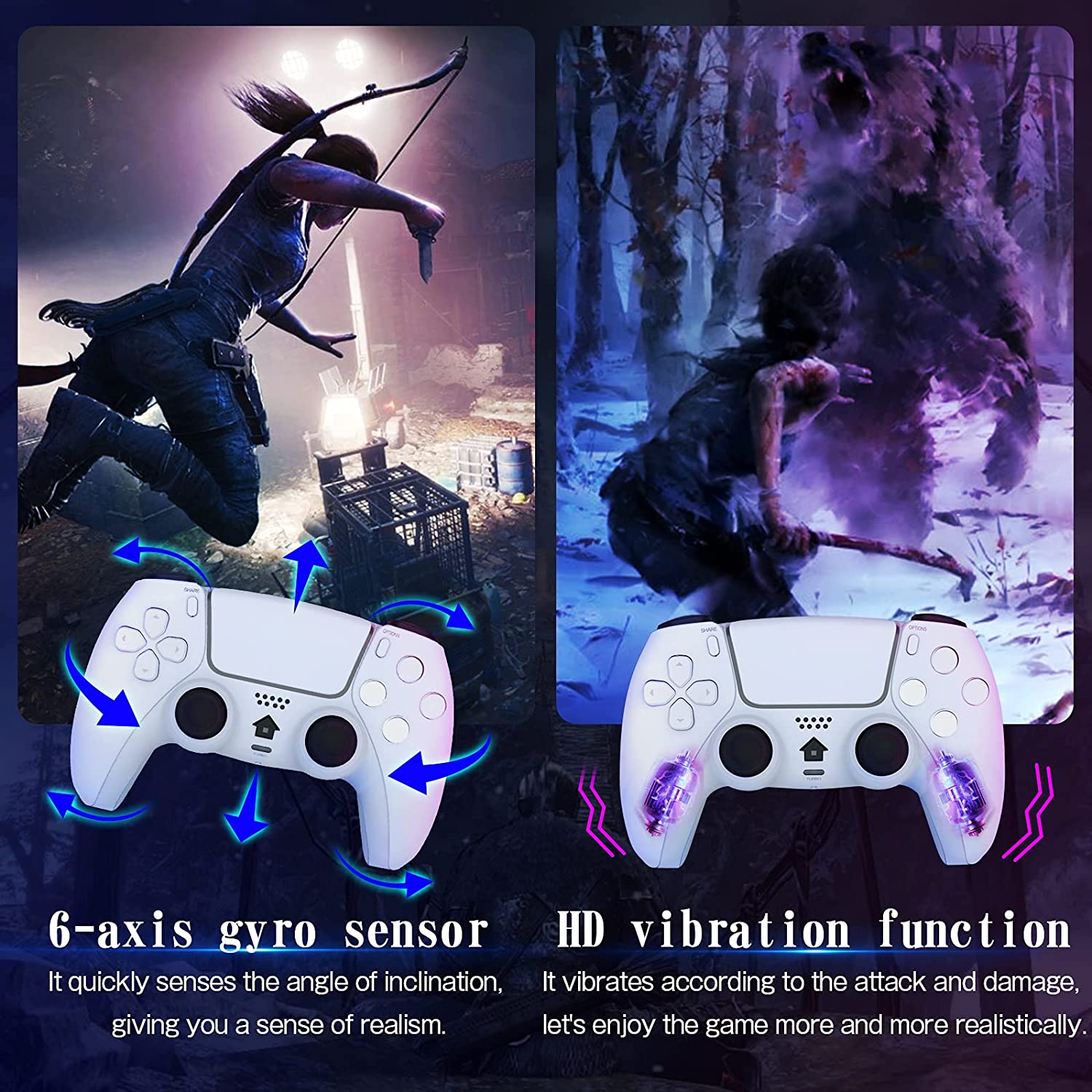 For Sony PlayStation 4 Wireless Bluetooth Game Controller (T28) White OEM