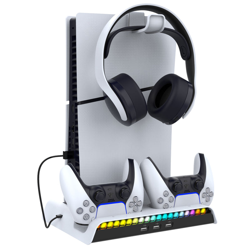For PlayStation 5 SLIM Multifunctional Charging Dock Set PG-P5S006