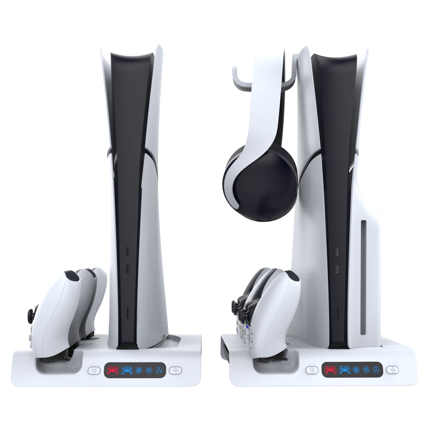 For Sony PlayStation 5 SLIM Multifunctional Charging Dock Set (PG-P5S006) Black And White OEM