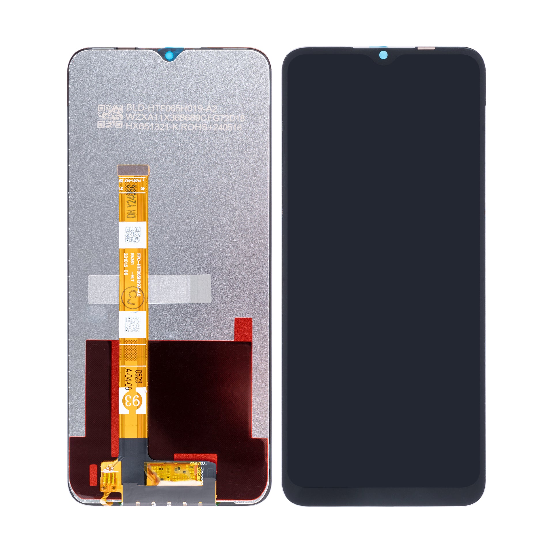 Realme 7i (Global), Narzo 20 Display And Digitizer Without Frame Black OEM
